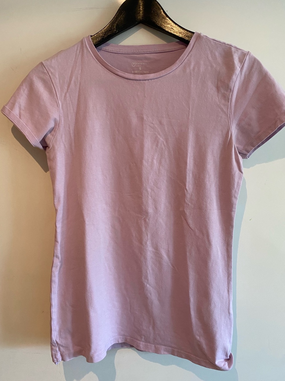 Primark Stretch Crew T-Shirt in Light Lavender